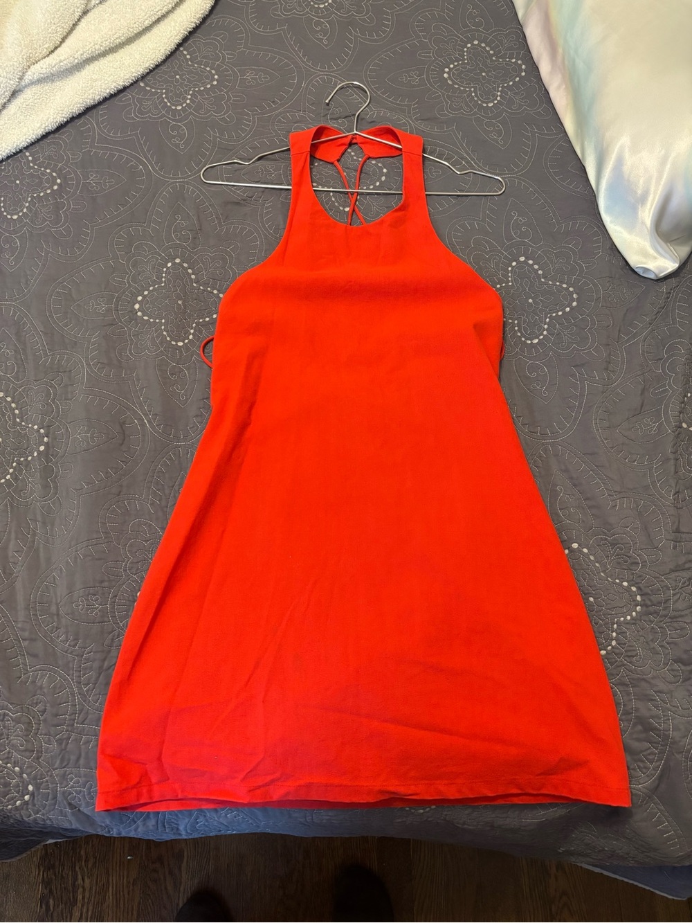 Red Racerback Halter Dress - Women